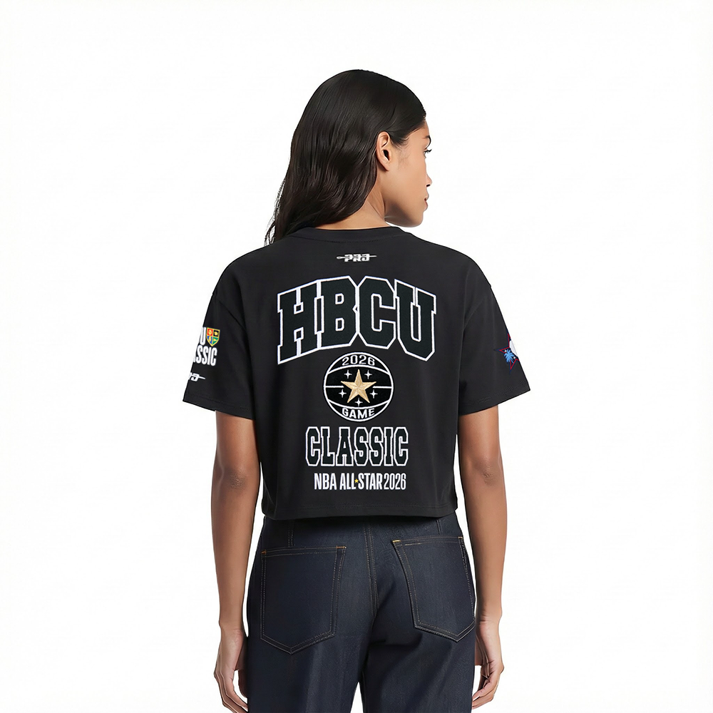 NBA XHBCU CLASSIX 2026 WOMEN'S SJ BOXY TEE (BLACK)