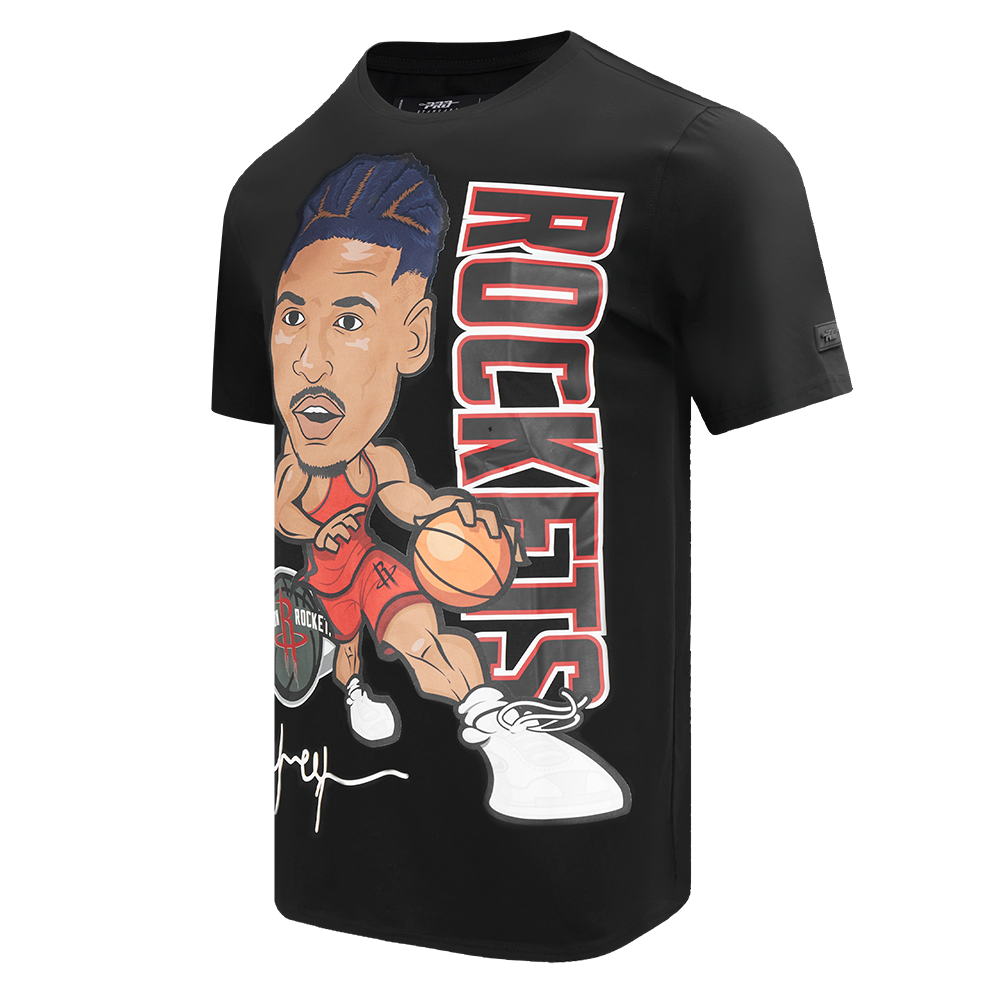 NBA HOUSTON ROCKETS JALEN GREEN #4 DRIVE SINGLE JERSEY TEE (BLACK)
