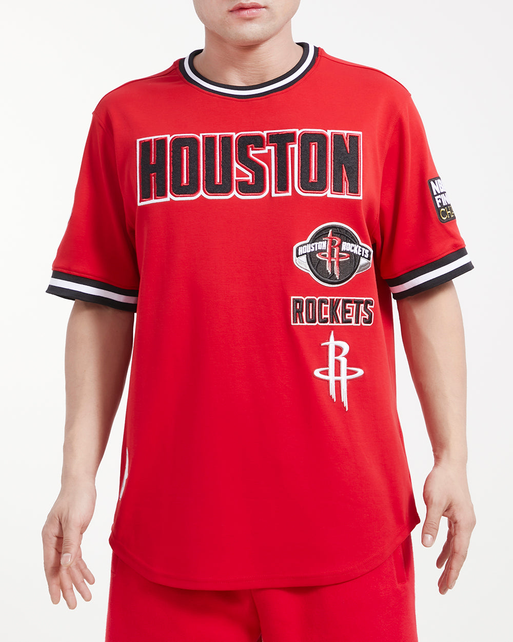 Pro Standard Houston Rockets Warm Up T-Shirt - Red Small, Men's