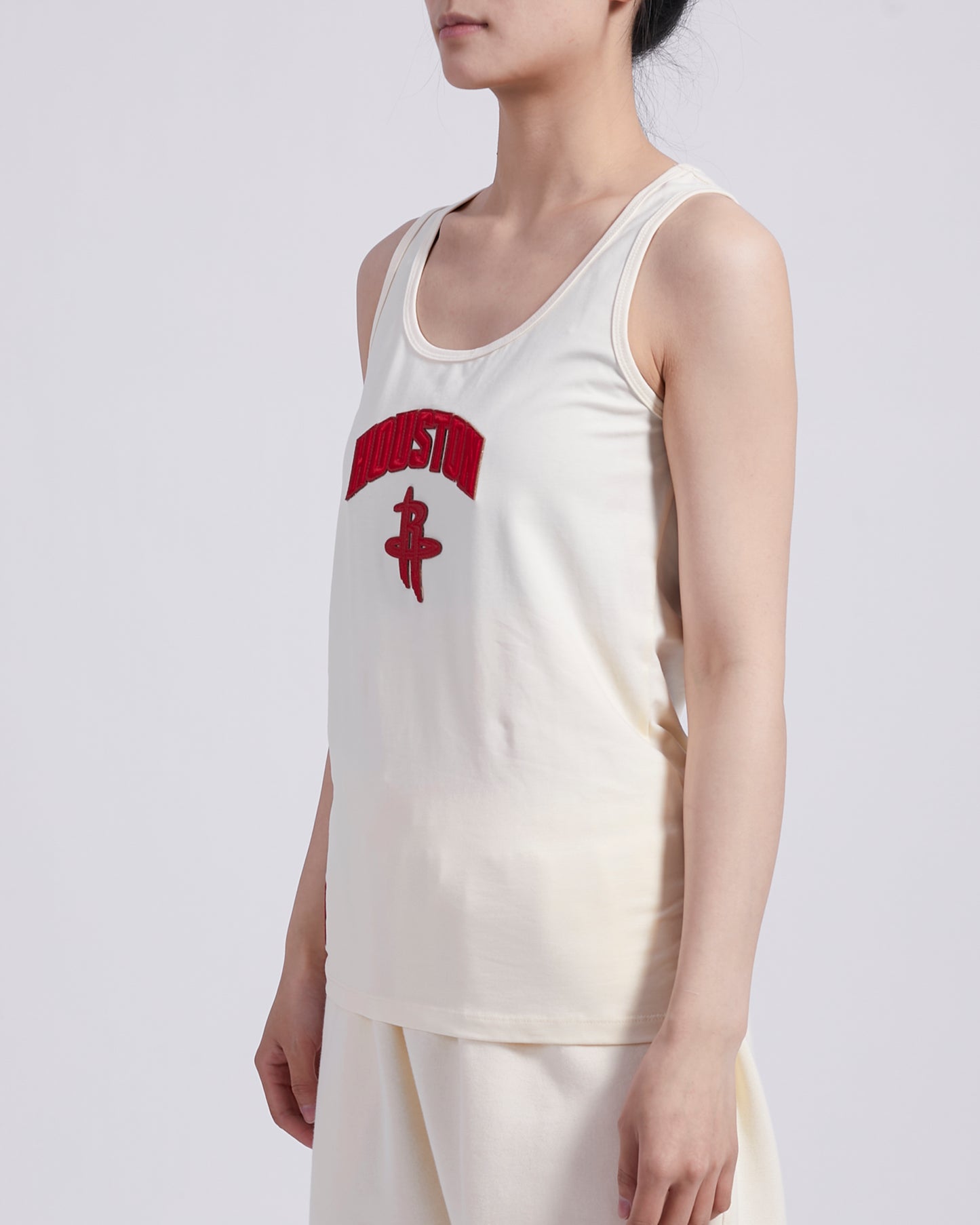 NBA HOUSTON ROCKETS TRIPLE TONAL RELAXED FIT RACERBACK (EGGSHELL)