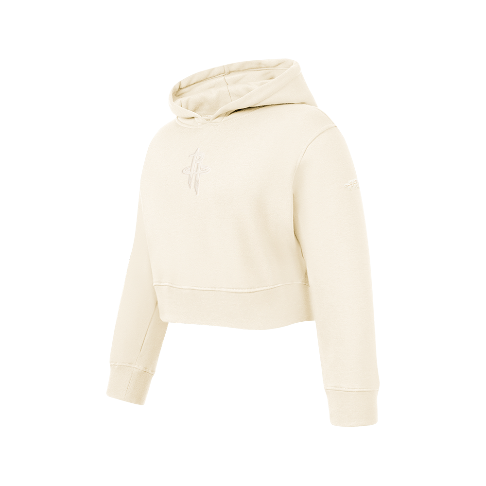 NBA HOUSTON ROCKETS NEUTRAL BIG GIRLS FLC PO HOODIE (EGGSHELL)