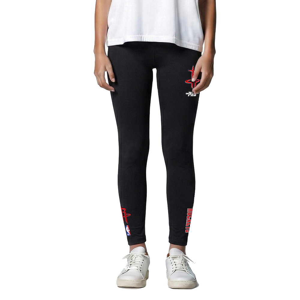 NBA HOUSTON ROCKETS CLASSIC BIG GIRLS LEGGING (BLACK)
