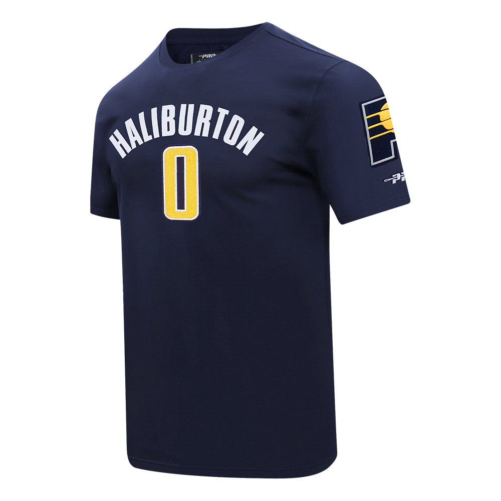 NBA INDIANA PACERS TYRESE HALIBURTON #0 CLASSIC PNN MEN'S SJ TEE V2 (MIDNIGHT NAVY)