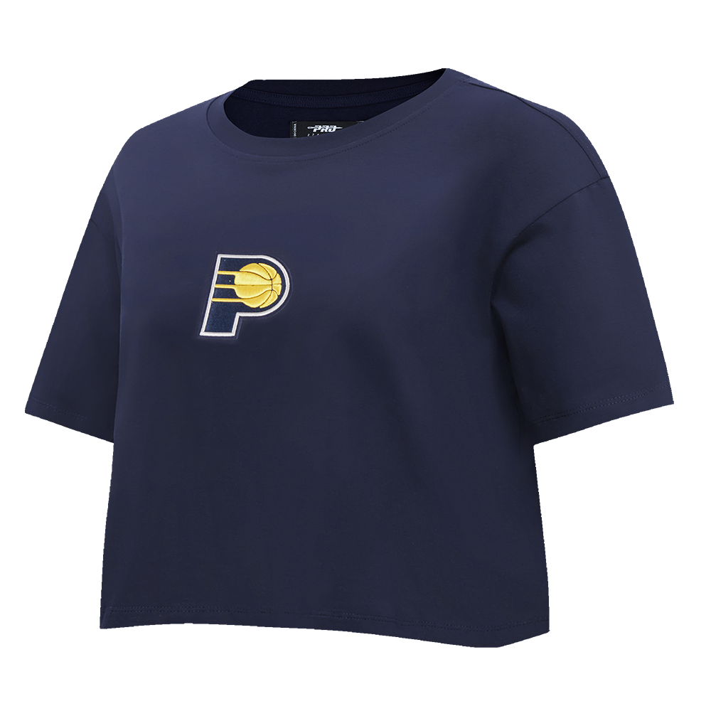 NBA INDIANA PACERS WINGSPAN WOMEN'S SJ BOXY TEE (MIDNIGHT NAVY)