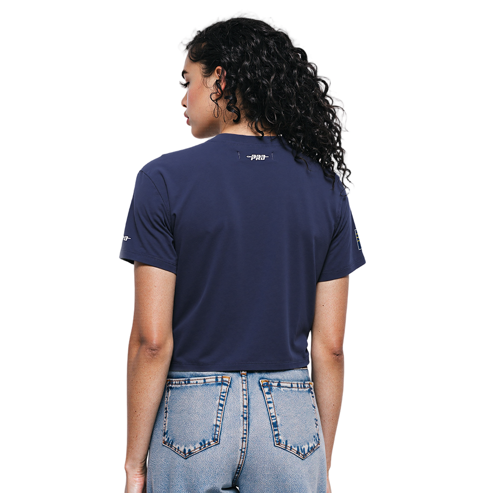NBA INDIANA PACERS MODERN ORIGINALS WOMEN'S SJ BOXY TEE (MIDNIGHT NAVY)