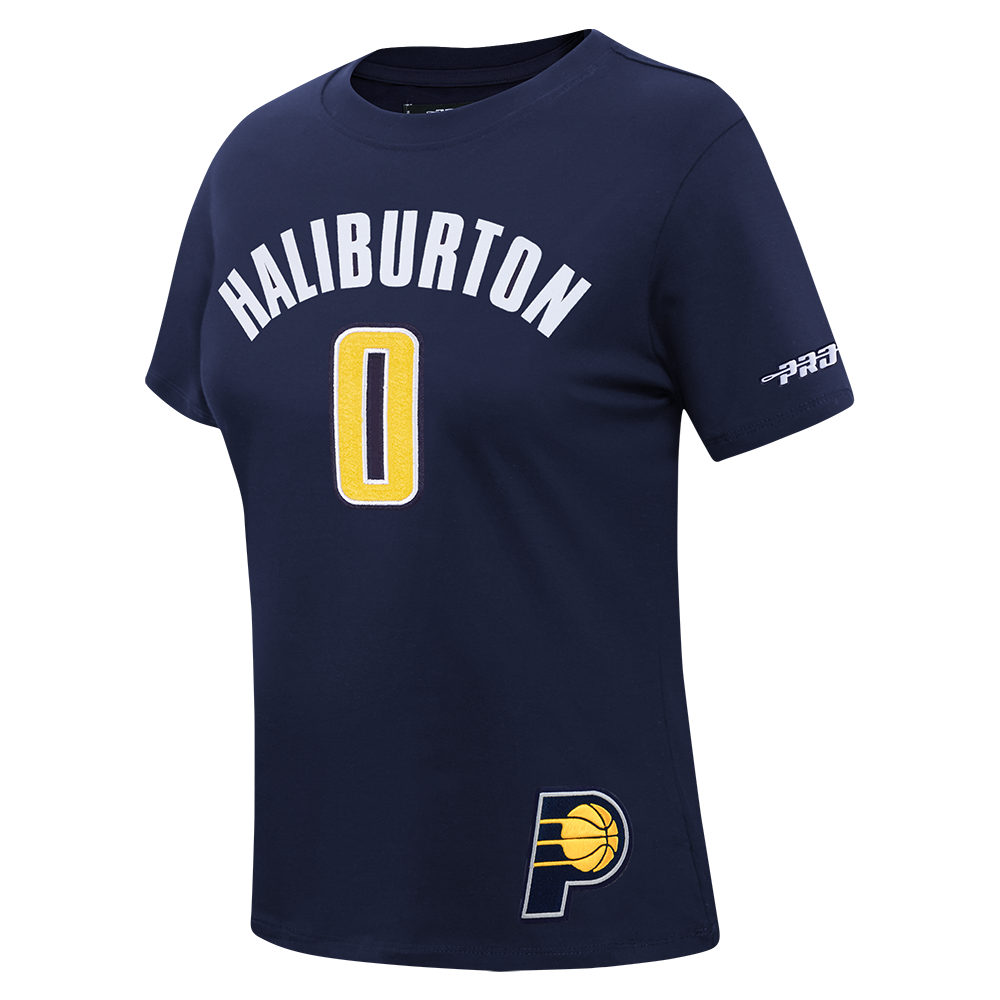NBA INDIANA PACERS TYRESE HALIBURTON #0 CLASSIC PNN WOMEN'S SJ SLIM FI (MIDNIGHT NAVY)