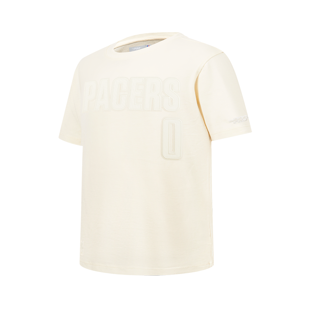 NBA INDIANA PACERS TYRESE HALIBURTON #0 NEUTRAL PNN BIG BOY'S SS TEE (EGGSHELL)