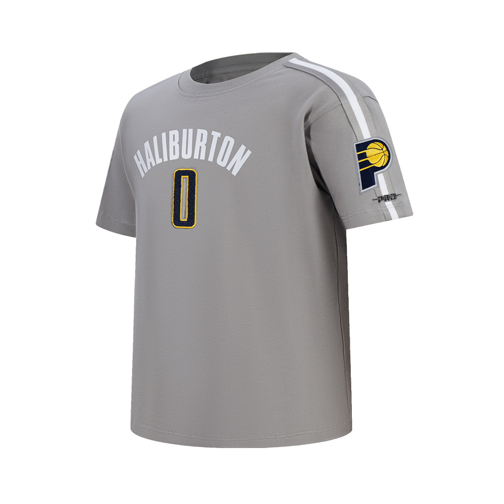 NBA INDIANA PACERS TYRESE HALIBURTON #0 CLASSIC PNN BIG BOY'S SS TAPING (GRAY)