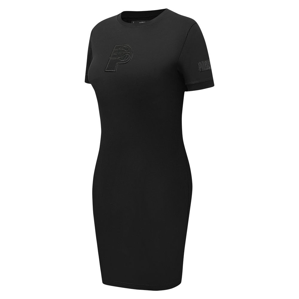 NBA INDIANA PACERS TRIPLE BLACK WOMEN'S BODY CON DRESS (TRIPLE BLACK)
