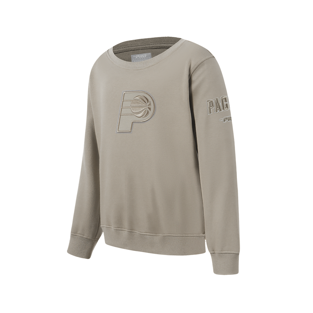 NBA INDIANA PACERS NEUTRAL BIG BOYS FLC CREWNECK (TAUPE)