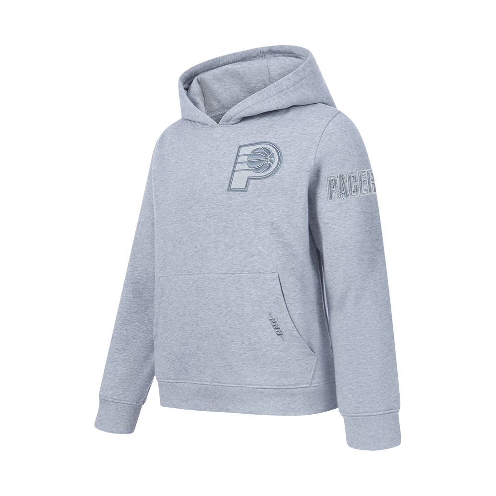 NBA INDIANA PACERS NEUTRAL BIG BOYS FLC PO HOODIE (DARK HEATHER GRAY)