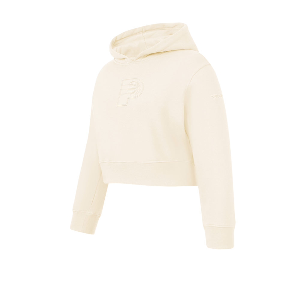 NBA INDIANA PACERS NEUTRAL BIG GIRLS FLC PO HOODIE (EGGSHELL)