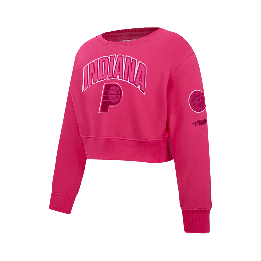 NBA INDIANA PACERS TRIPLE PINK BIG GIRLS FLC CREWNECK (BEETROOT PURPLE)