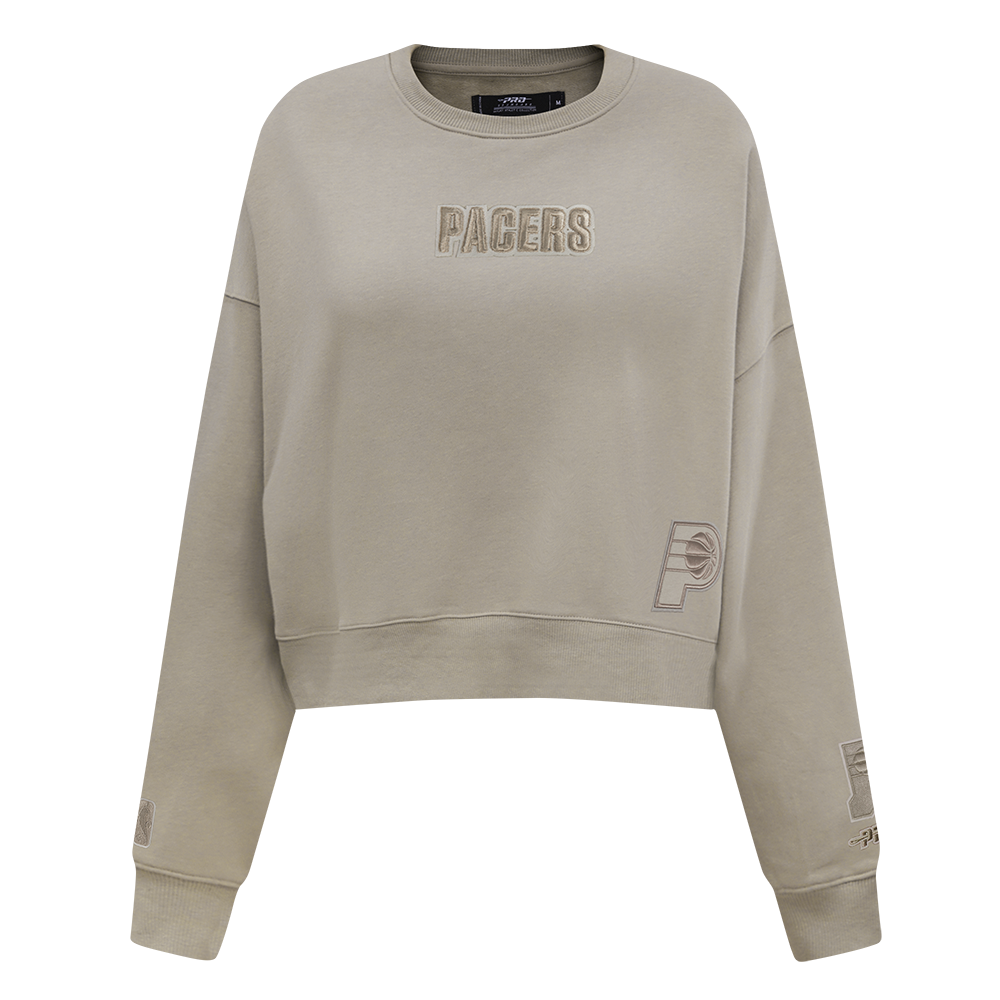 INDIANA PACERS WINGSPAN WOMEN'S FLC CREWNECK (TAUPE)