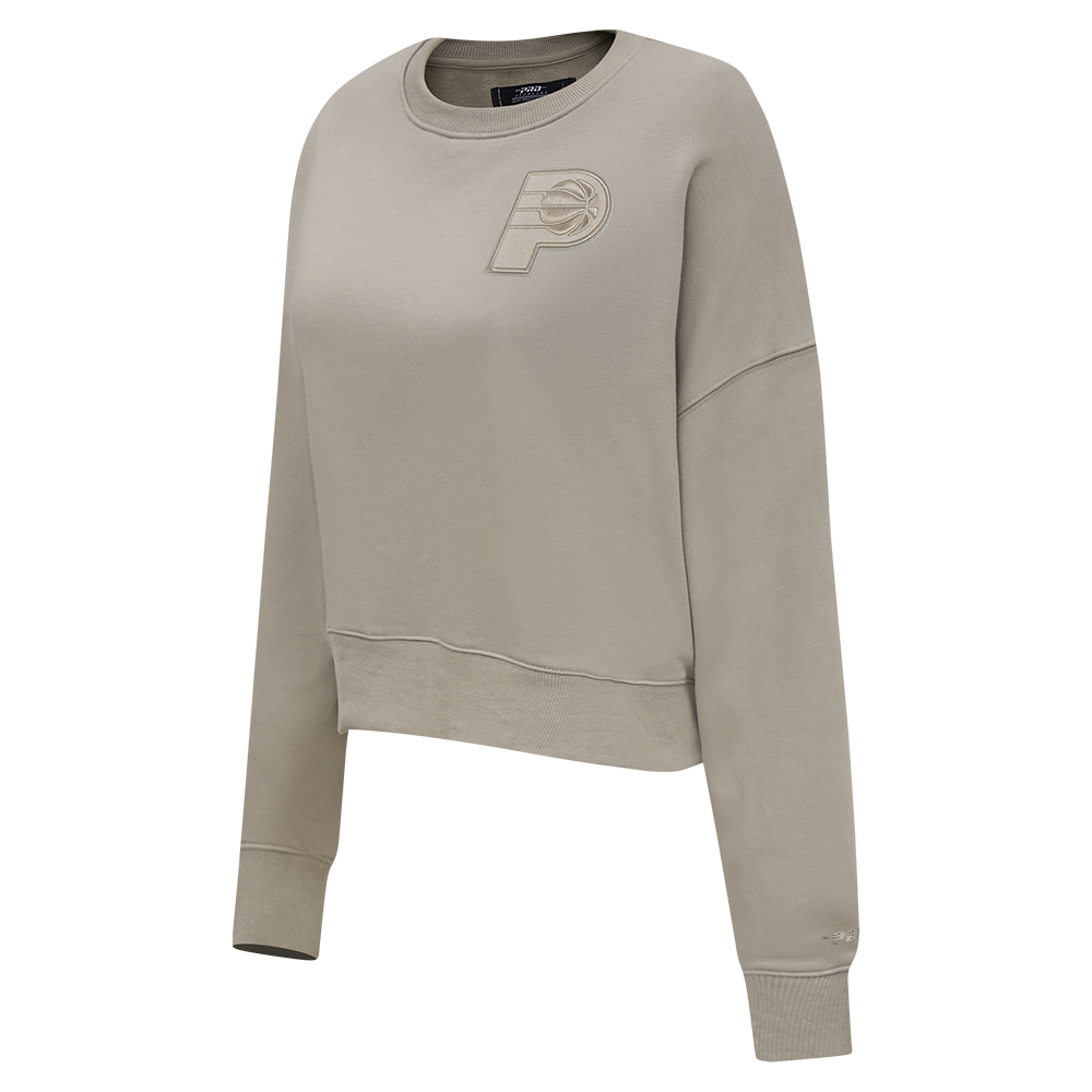 NBA INDIANA PACERS NEUTRAL WOMEN'S FLC CREWNECK (TAUPE)