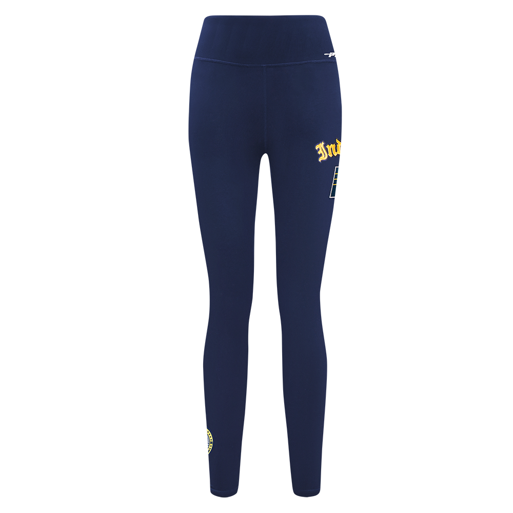 NBA INDIANA PACERS OLD ENGLISH WOMEN'S HW JERSEY LEGGING (MIDNIGHT NAVY)