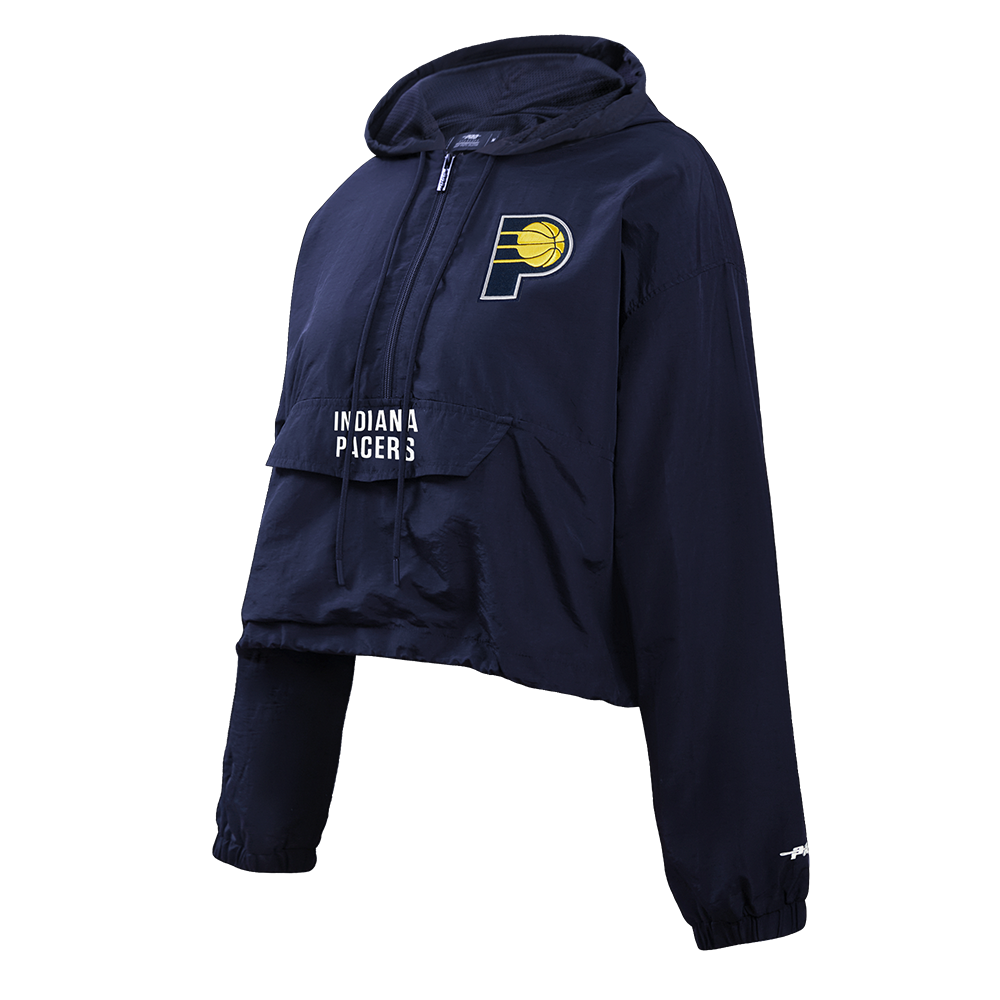 NBA INDIANA PACERS CLASSIC WIND WOVEN WOMEN'S 1/2 JACKET (MIDNIGHT NAVY)