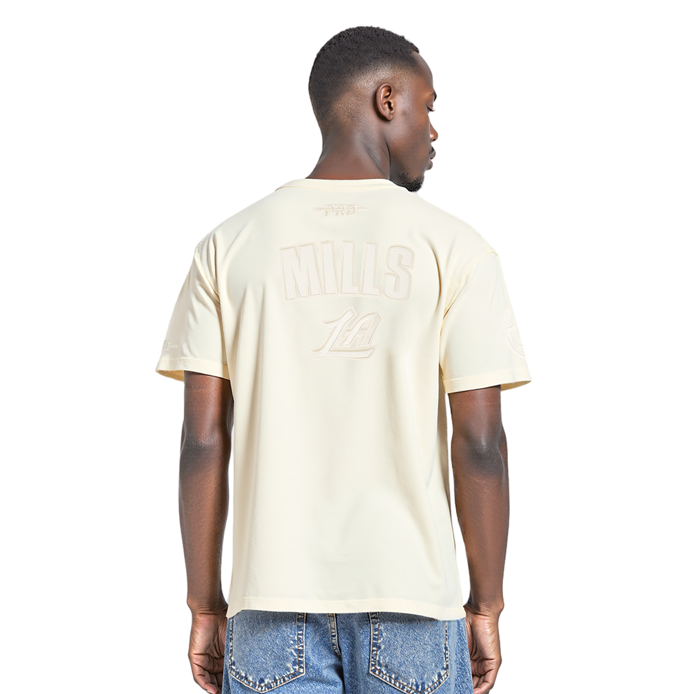 NBA LOS ANGELES CLIPPERS PATTY MILLS #88 NEUTRAL PNN MEN'S CJ DROP SHOULDER TEE (EGGSHELL)