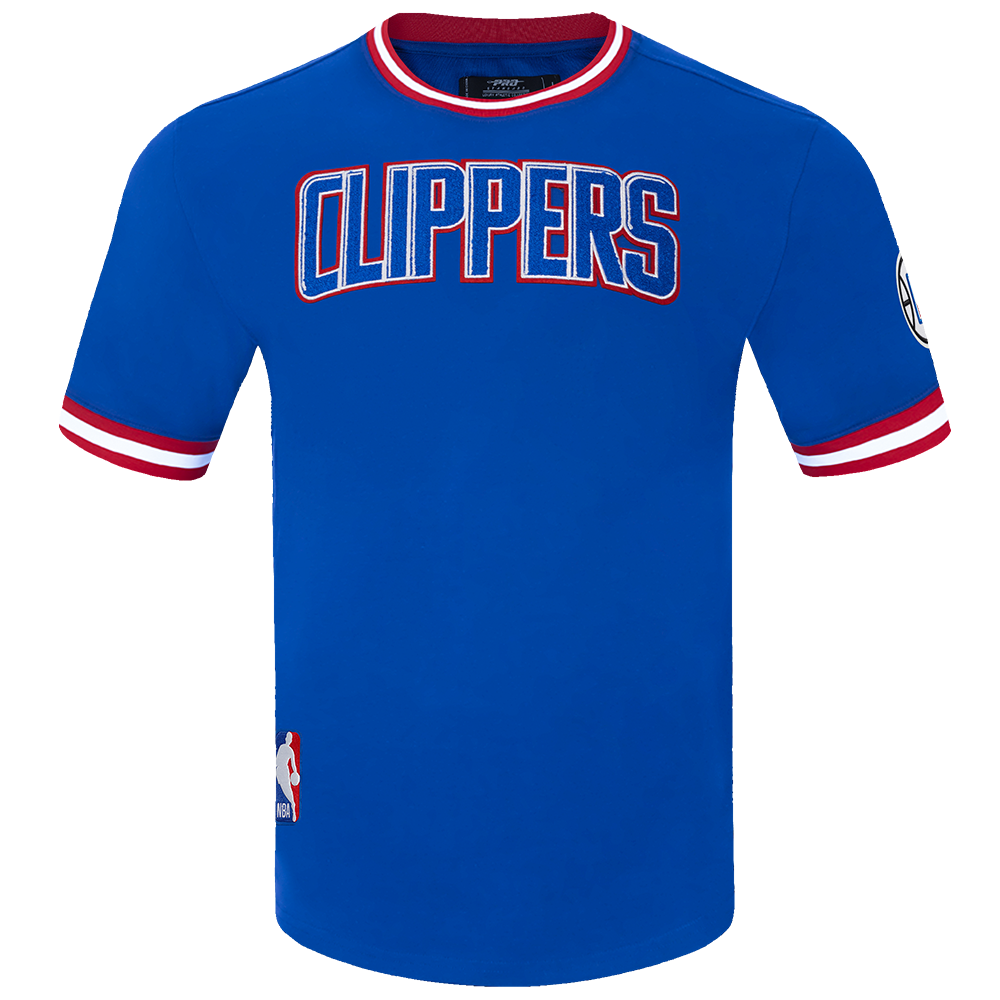 NBA LOS ANGELES CLIPPERS CLASSIC CHENILLE MEN S JERSEY ROYAL BLUE RED Pro Standard