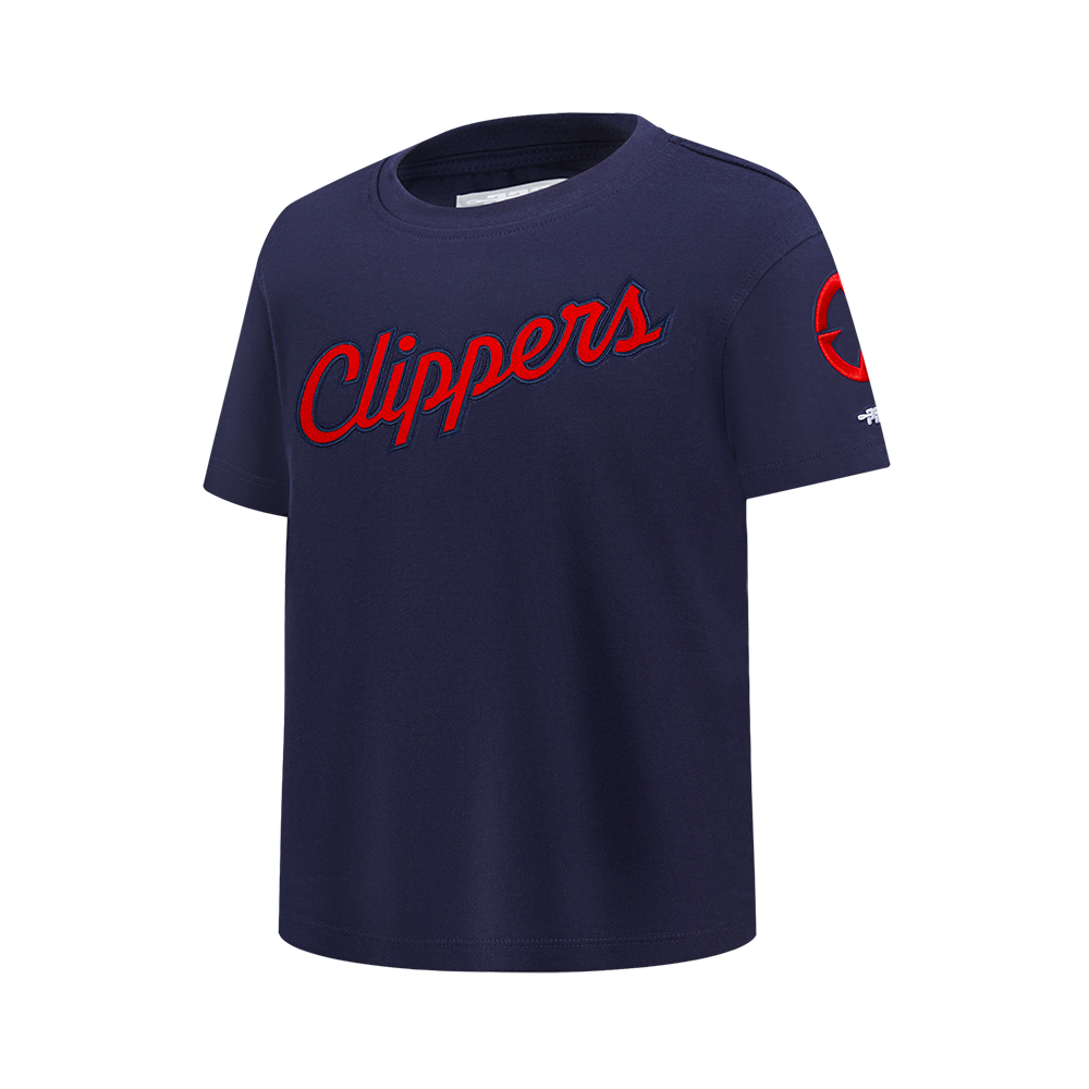 NBA LOS ANGELES CLIPPERS CLASSIC BIG BOY'S SJ TEE (MIDNIGHT NAVY)