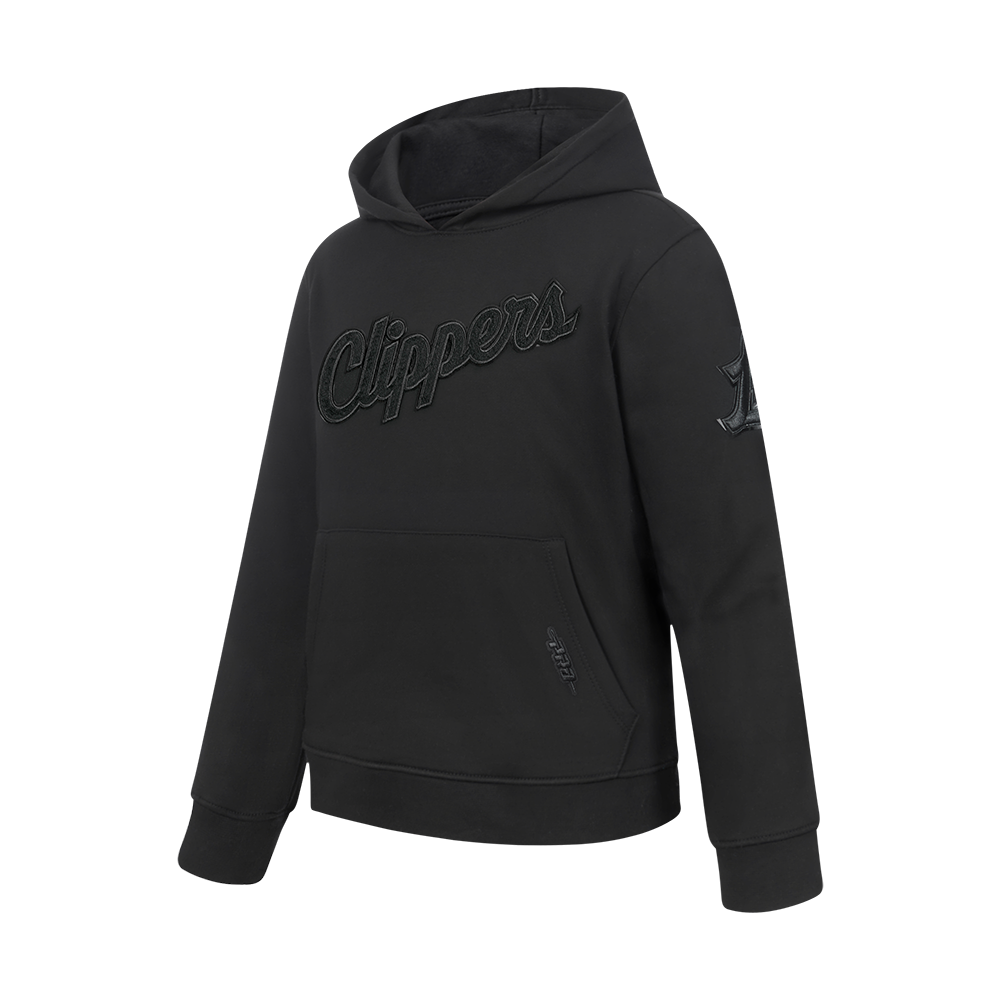 NBA LOS ANGELES CLIPPERS TRIPLE BLACK BIG BOYS FLC PO HOODIE (BLACK)