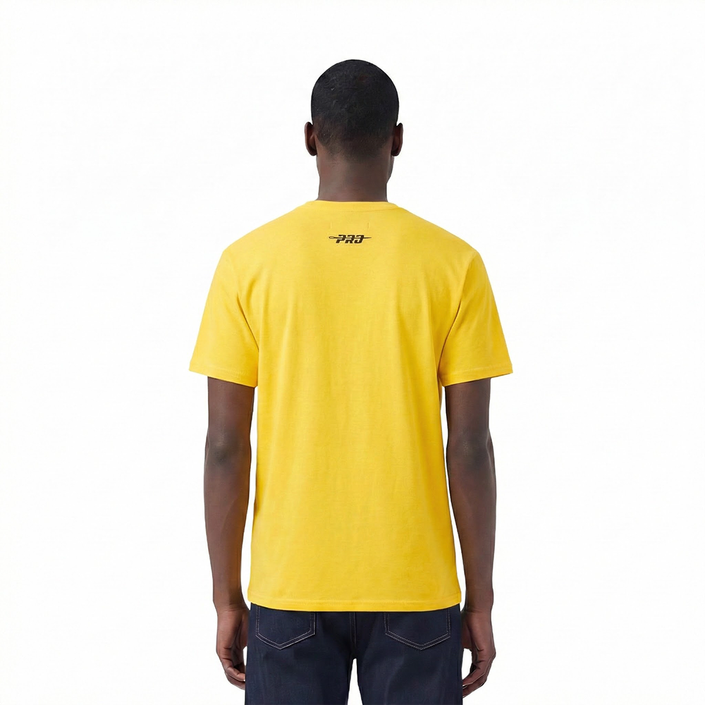 NBA LOS ANGELES LAKERS SOUVENIR MEN'S SINGLE JERSEY TEE (YELLOW)