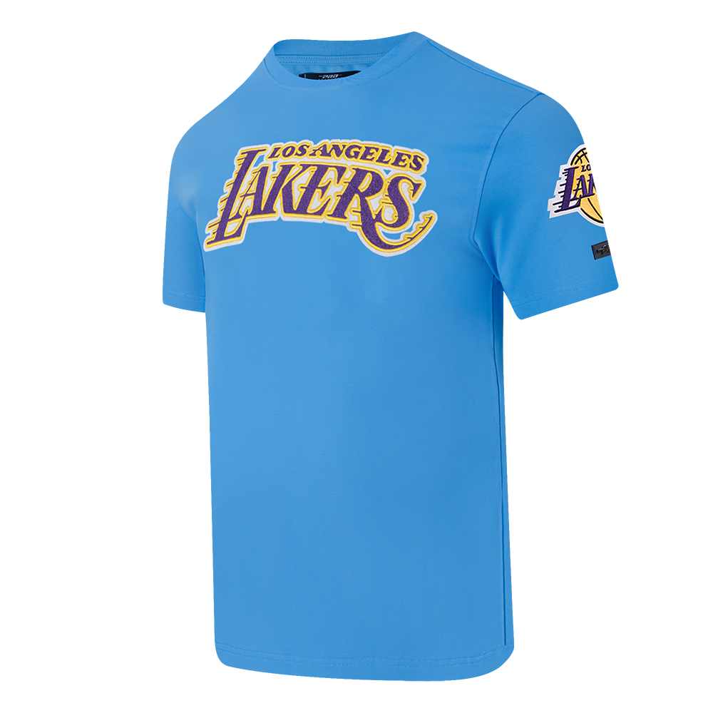 NBA LOS ANGELES LAKERS CLASSIC CHENILLE MEN'S SJ TEE (UNIVERSITY BLUE)