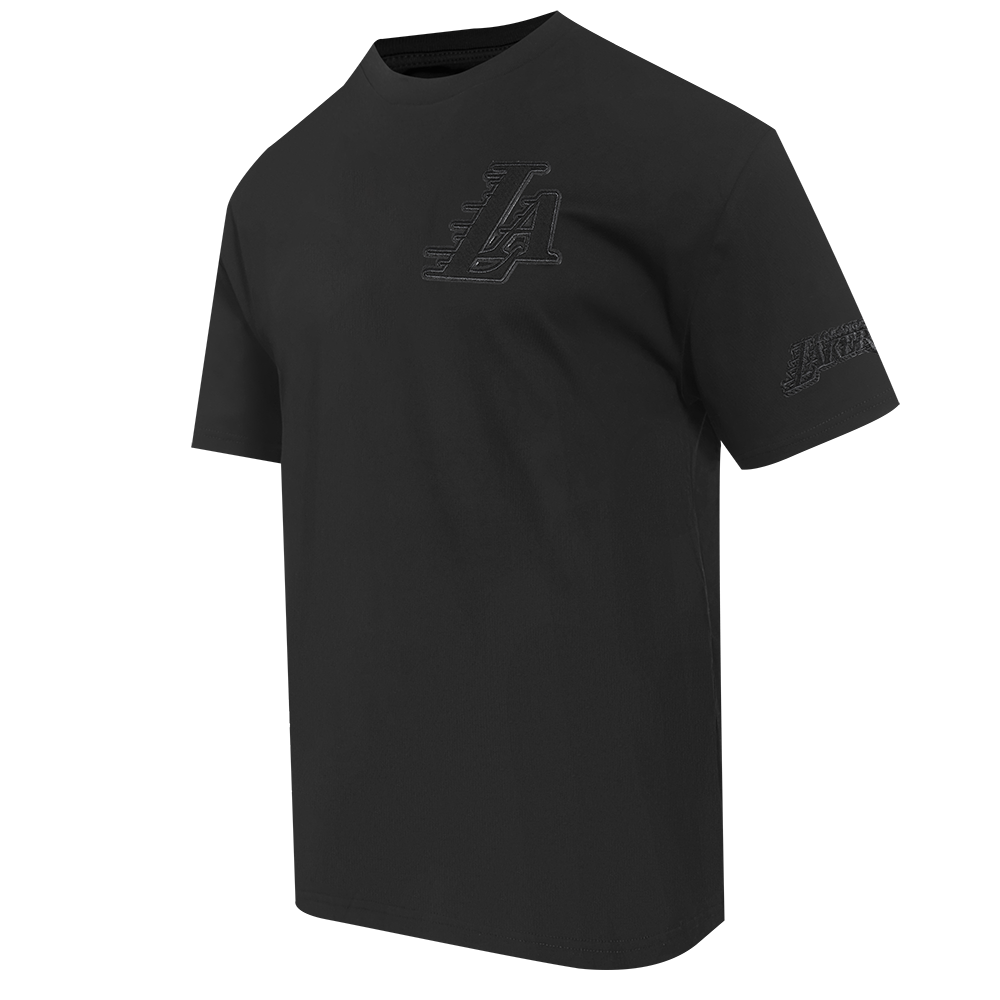 NBA LOS ANGELES LAKERS NEUTRAL MEN'S CJ DROP SHOULDER TEE (BLACK)