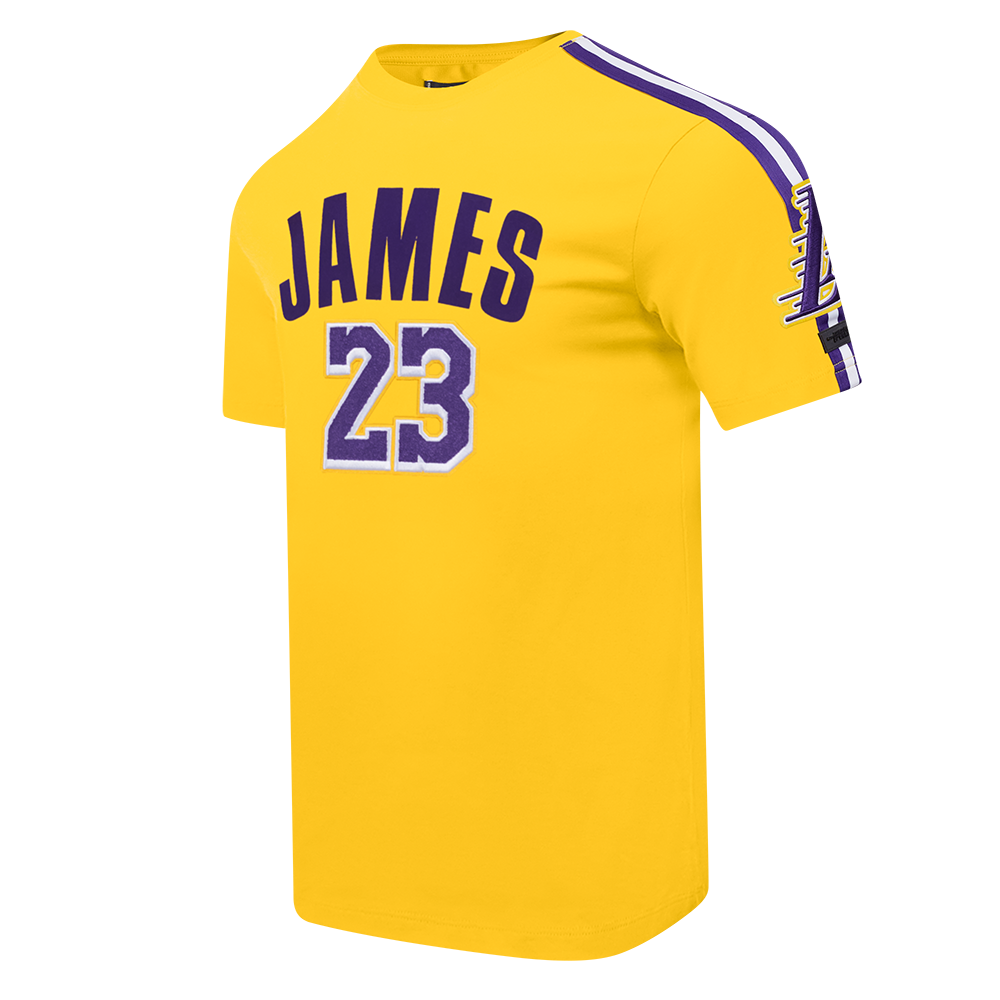 NBA LOS ANGELES LAKERS LEBRON JAMES #23 CLASSIC PNN MEN'S SJ TAPING (YELLOW/PURPLE)