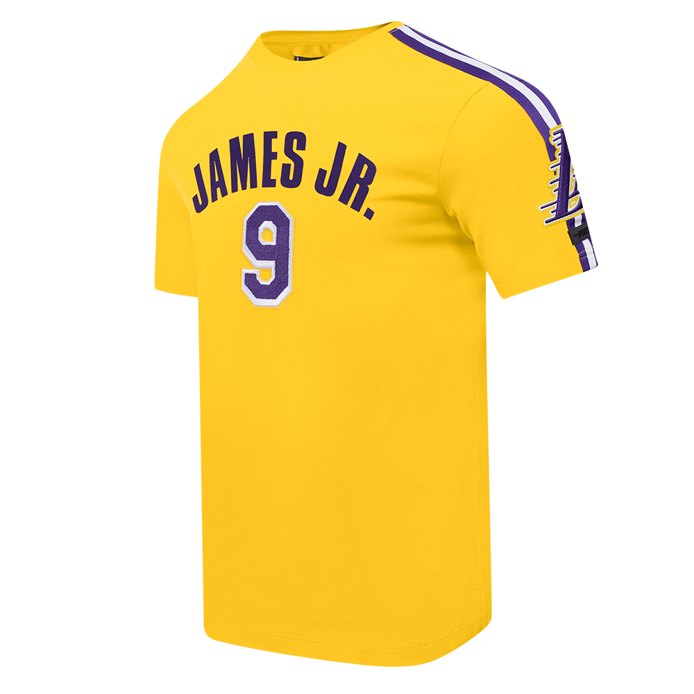 NBA LOS ANGELES LAKERS BRONNY JAMES JR. #9 CLASSIC PNN MEN'S SJ TAPI (YELLOW/PURPLE)