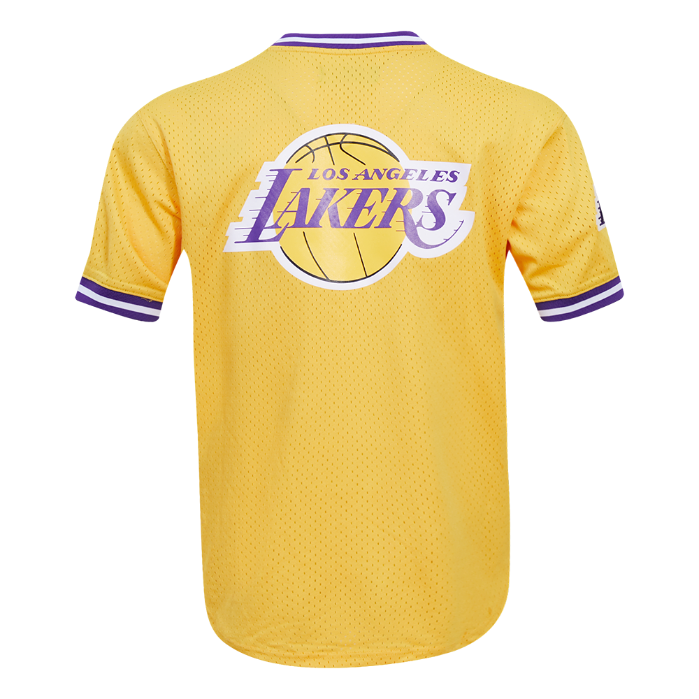 NBA LOS ANGELES LAKERS LOGO MESH MEN'S PRO TEAM (YELLOW) – Pro Standard