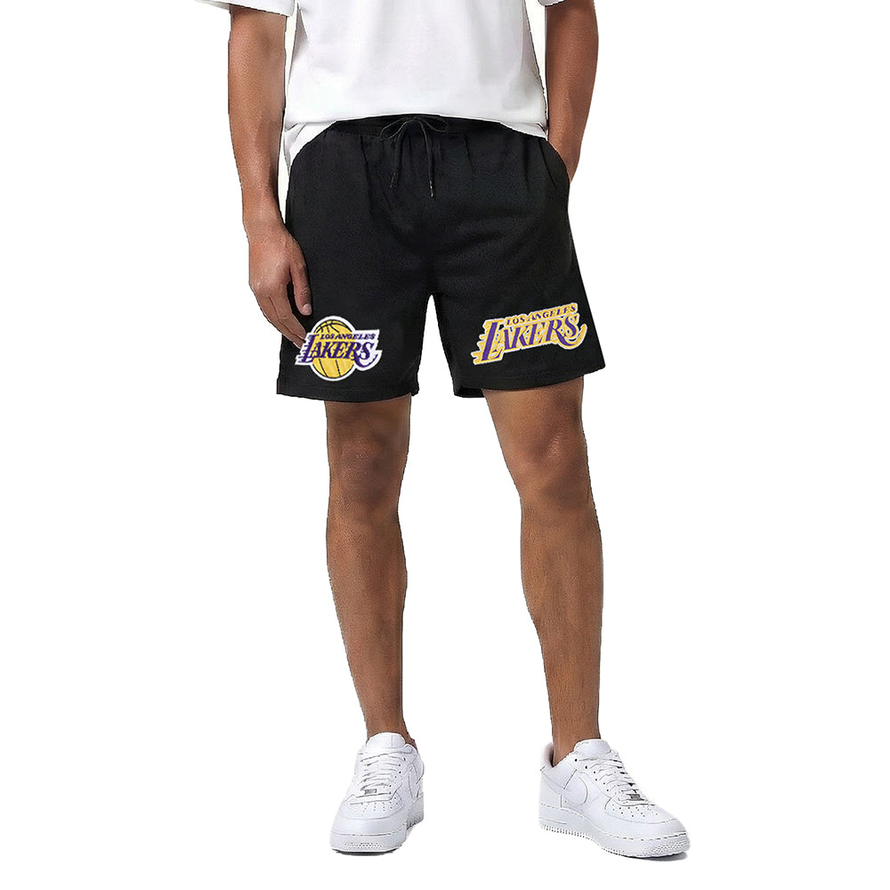 NBA LOS ANGELES LAKERS SOUVENIR MEN'S MESH SHORT (BLACK)
