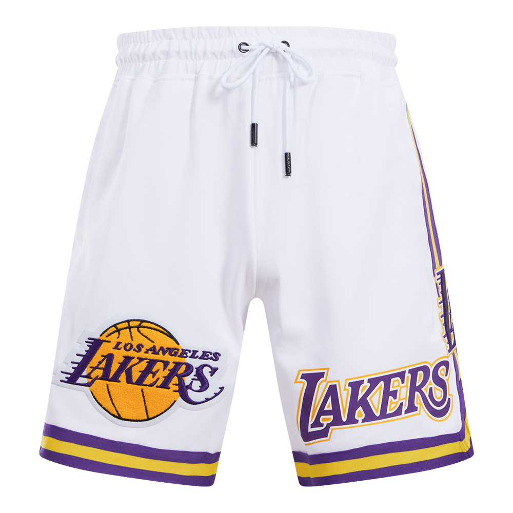 LOS ANGELES LAKERS  CLASSIC CHENILLE DK SHORT (WHITE)