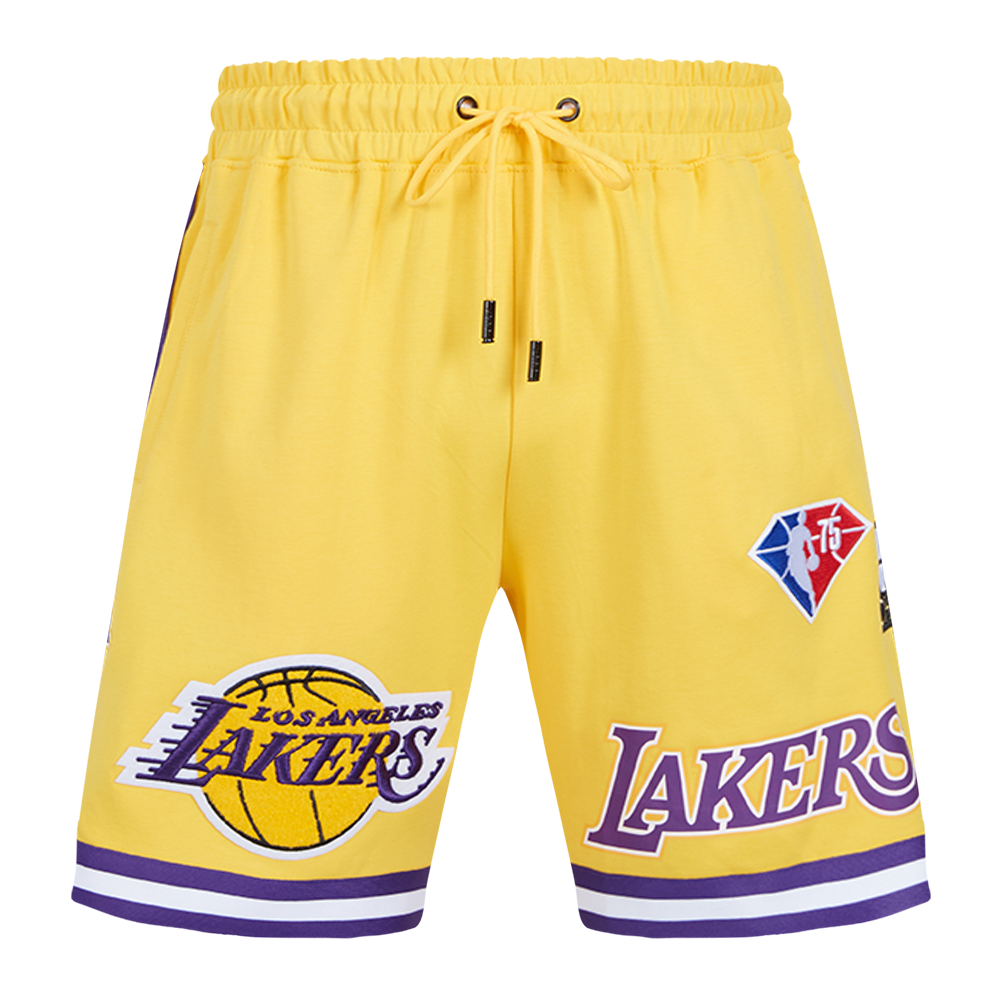 NBA LOS ANGELES LAKERS MEN'S SHORT (YELLOW)
