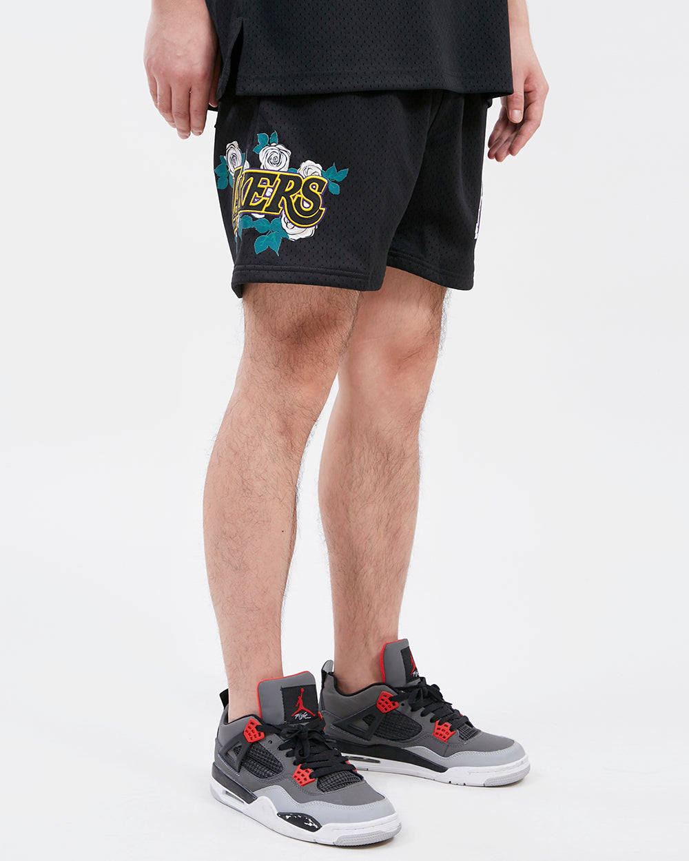 LOS ANGELES LAKERS ROSES MESH SHORT (BLACK) – Pro Standard