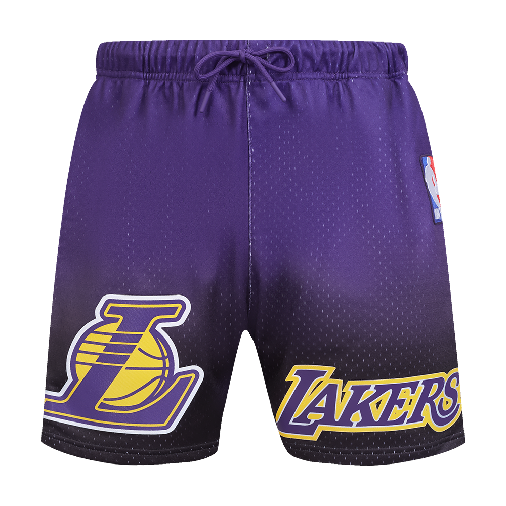 NBA LOS ANGELES LAKERS TEAM OMBRE MEN'S MESH SHORT (BLACK/PURPLE)