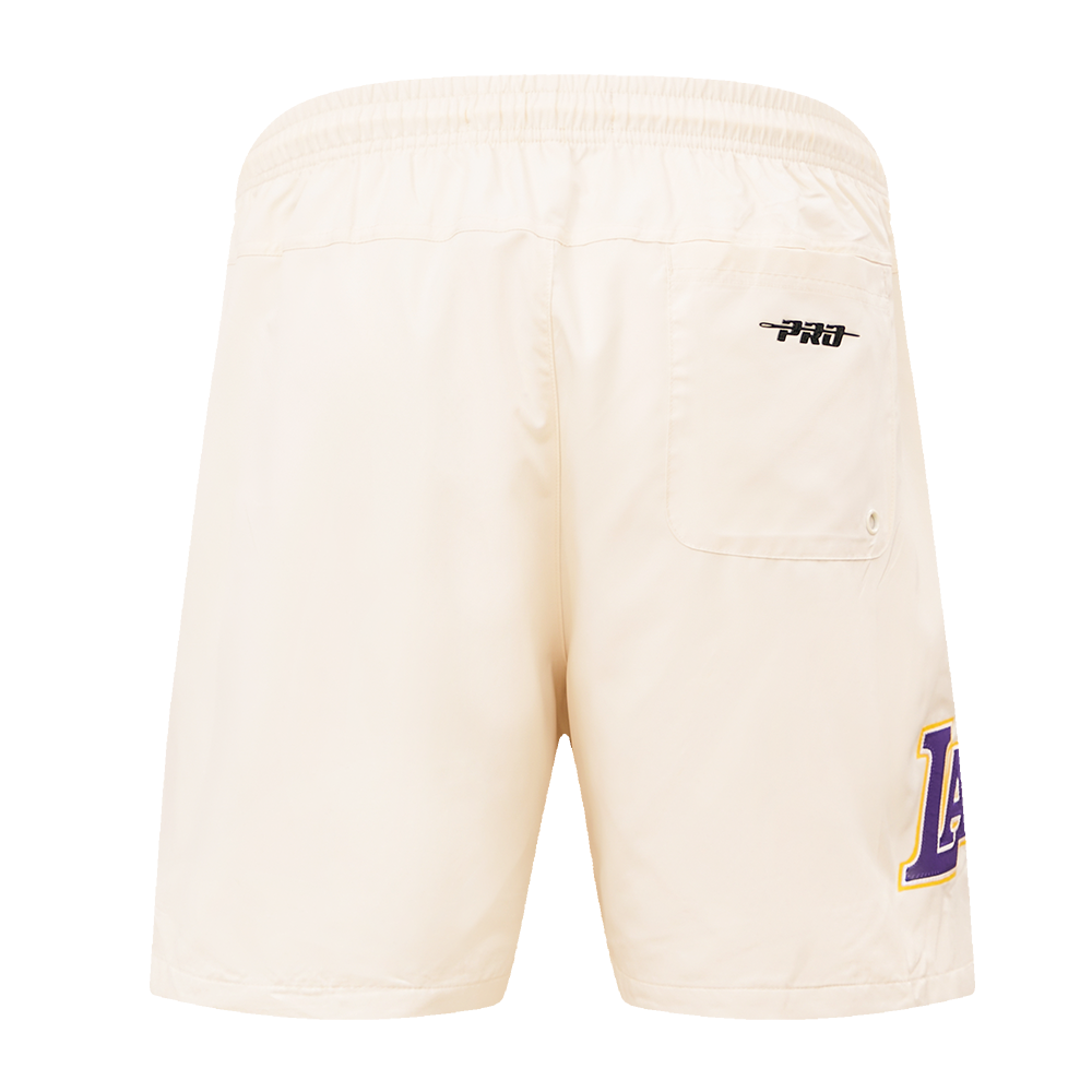 NBA LOS ANGELES LAKERS CLASSIC WOVEN MEN'S SHORT (EGGSHELL)