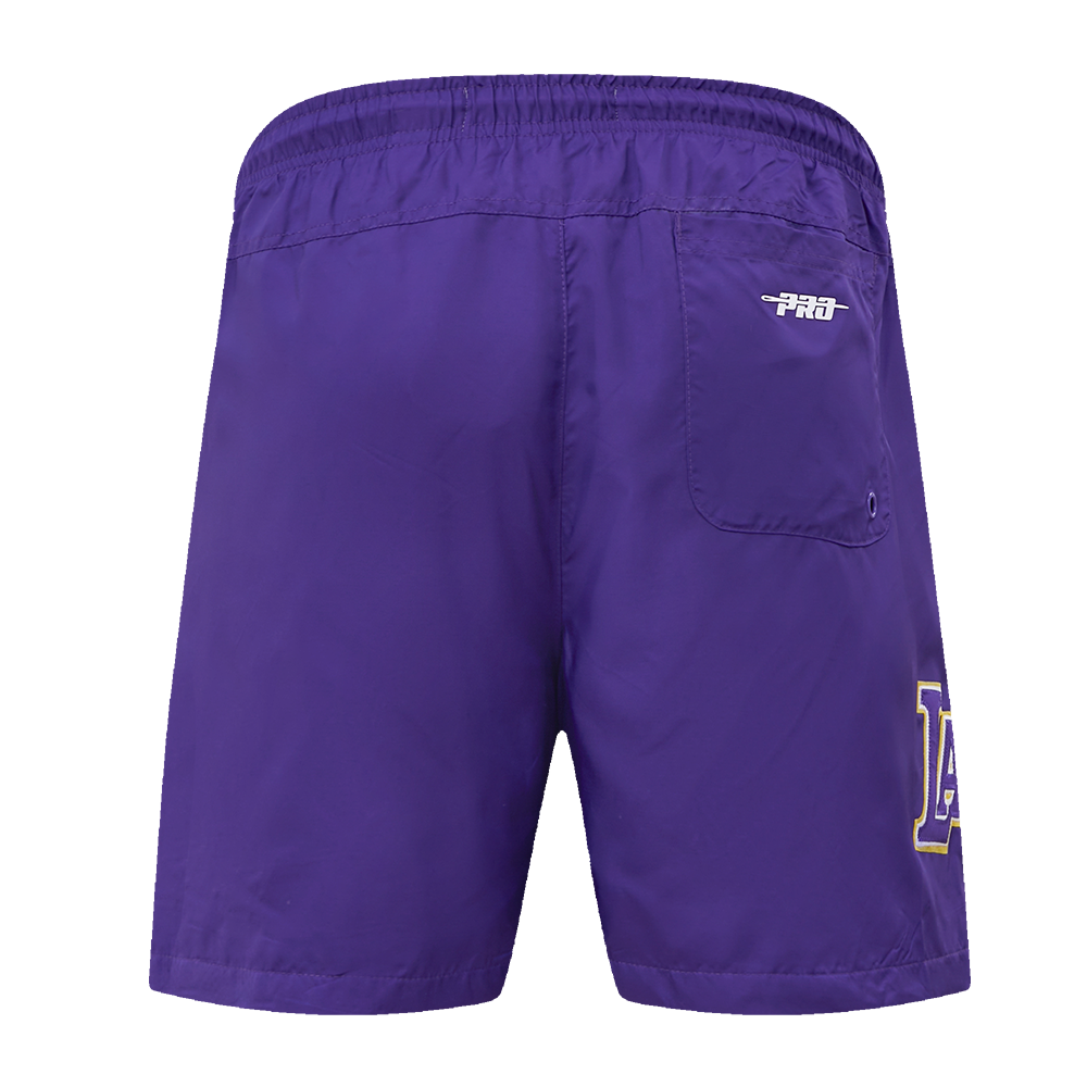 NBA LOS ANGELES LAKERS CLASSIC MEN'S WOVEN SHORT (PURPLE)