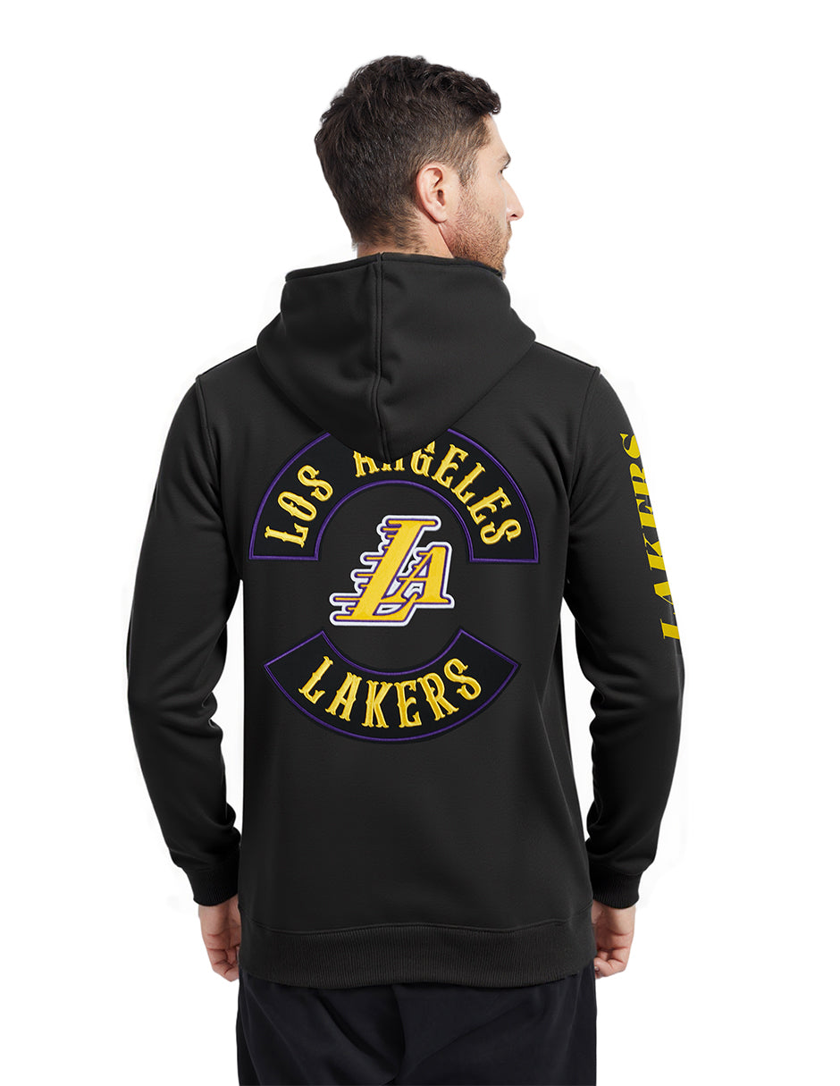 NBA LOS ANGELES LAKERS BORN FOR SPORT MEN'S FLC PO HOODIE (BLACK)
