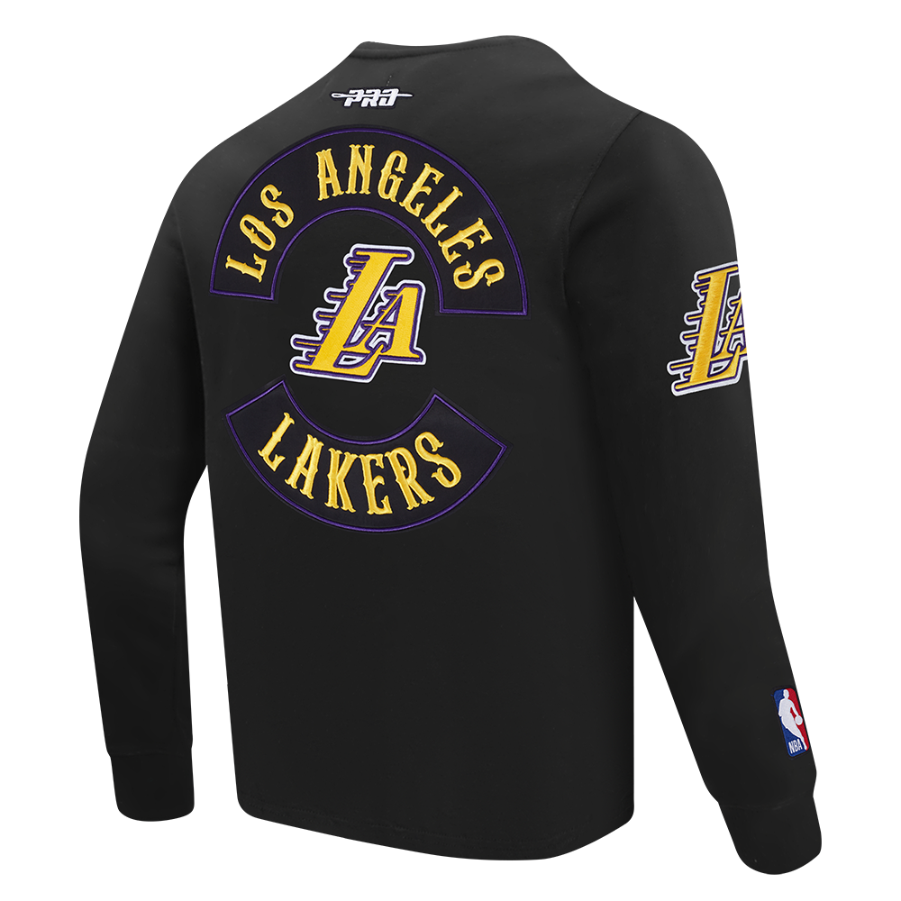 NBA LOS ANGELES LAKERS BORN FOR SPORT MEN'S FLC CREWNECK (BLACK)