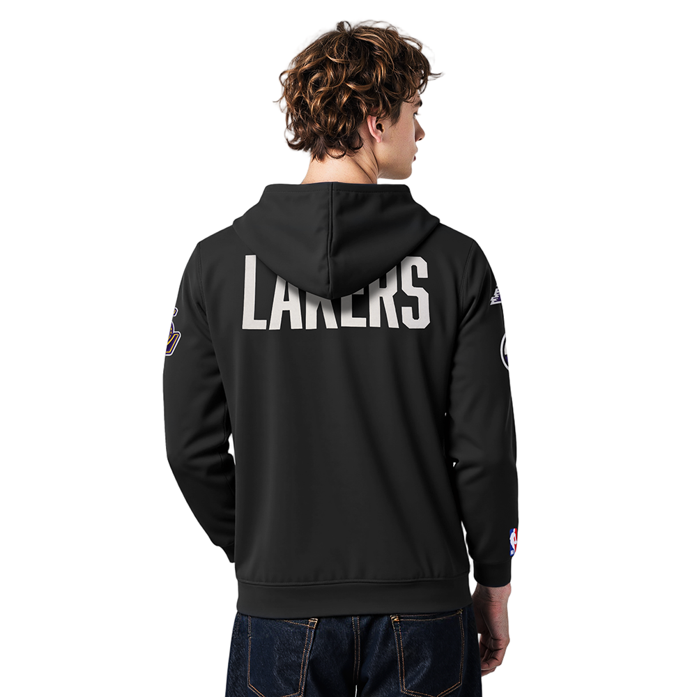 NBA LOS ANGELES LAKERS MODERN ORIGINALS MEN'S FLC PO HOODIE (BLACK)