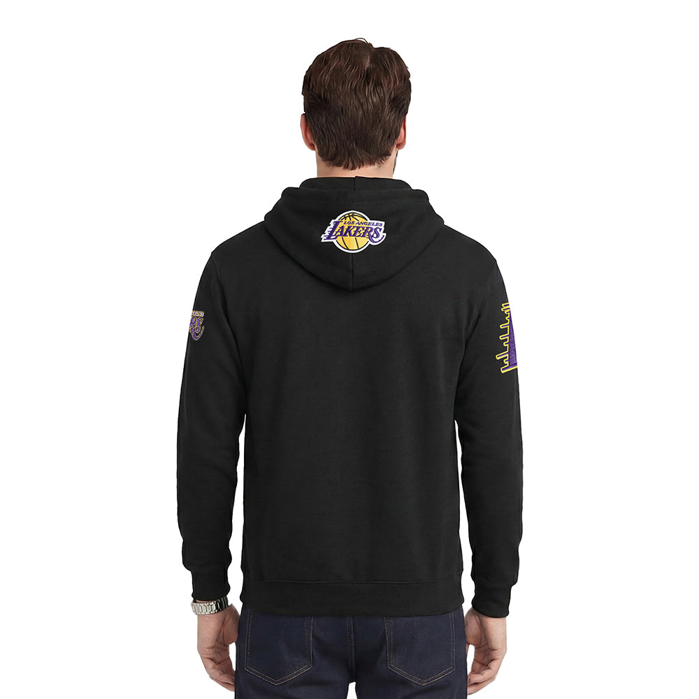 NBA LOS ANGELES LAKERS CITY ARCH MEN'S FLC PO HOODIE (BLACK)