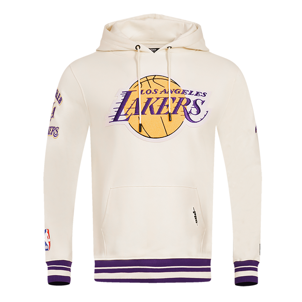 White sales lakers hoodie