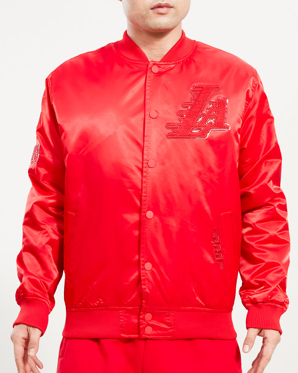 LOS ANGELES LAKERS CLASSIC TRIPLE RED SATIN JACKET (TRIPLE RED)