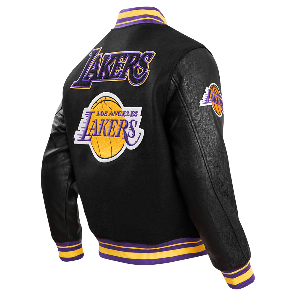 NBA LOS ANGELES LAKERS RETRO CLASSIC MEN'S RIB WOOL VARSITY JACKET (BL –  Pro Standard