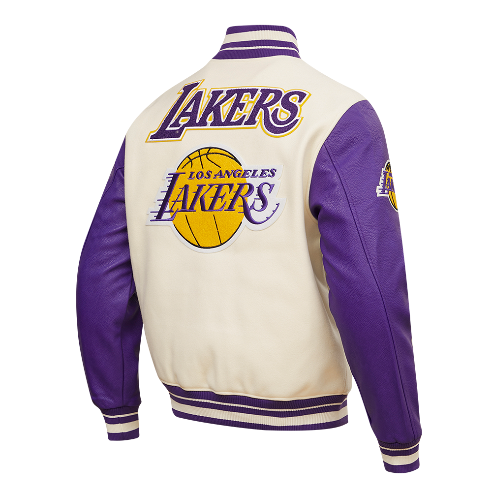 NBA LOS ANGELES LAKERS RETRO CLASSIC MEN S RIB WOOL VARSITY JACKET EG Pro Standard