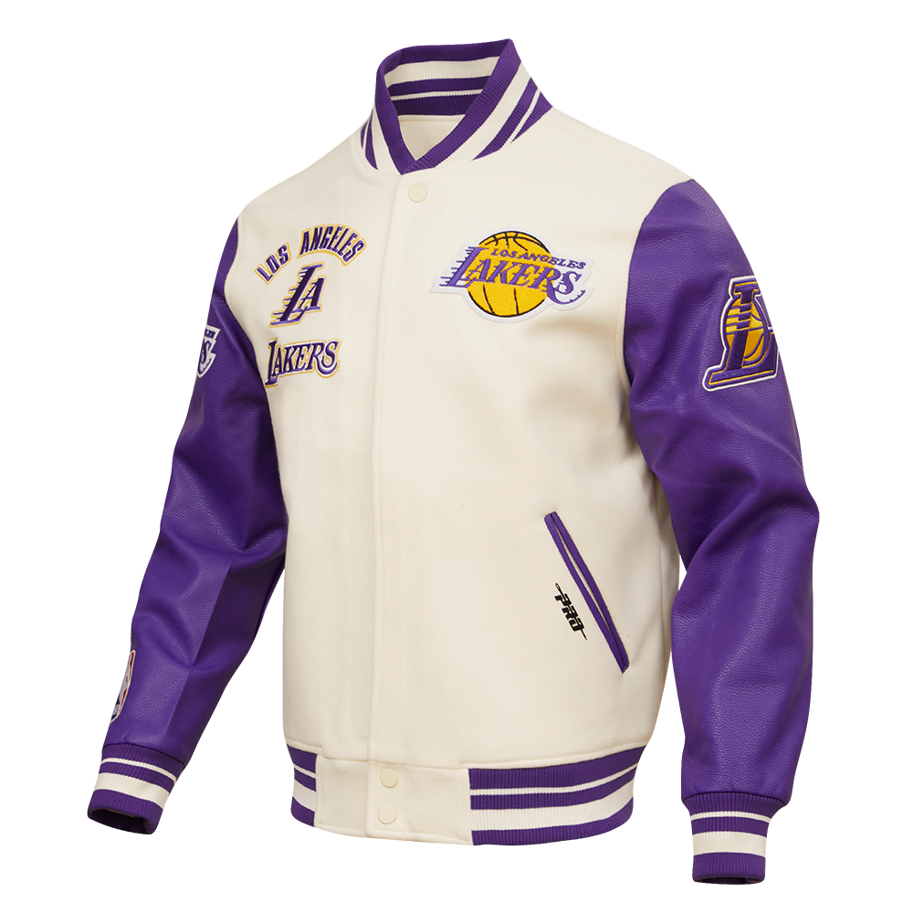 Vintage 90s online Los Angeles Lakers Varsity Jacket Purple