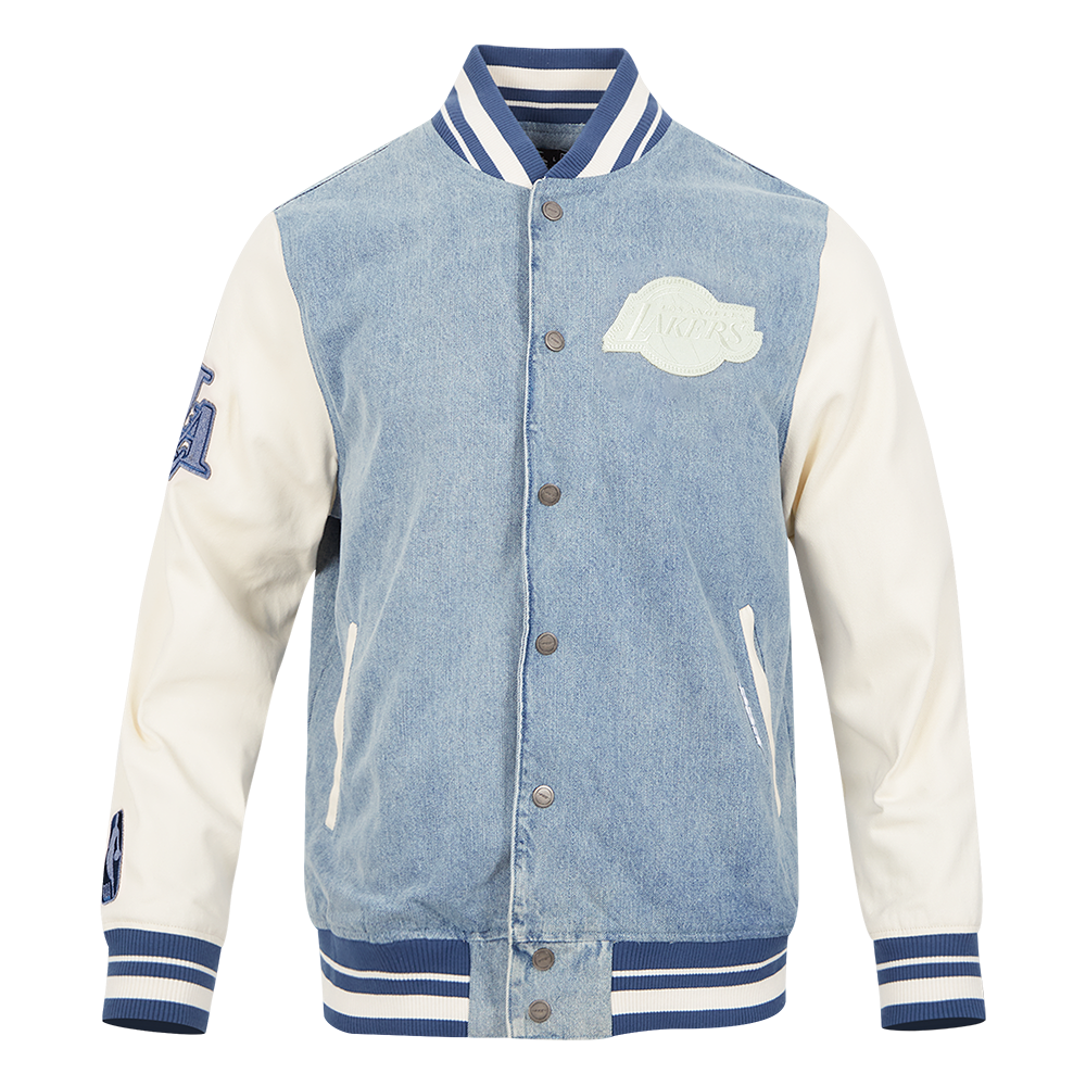 Denim varsity clearance