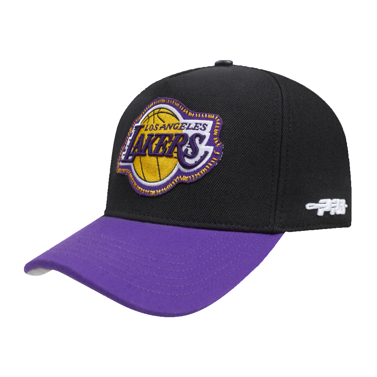 NBA LOS ANGELES LAKERS DIY PICK STITCH PINCH FRONT SNAPBACK HAT (BLACK)