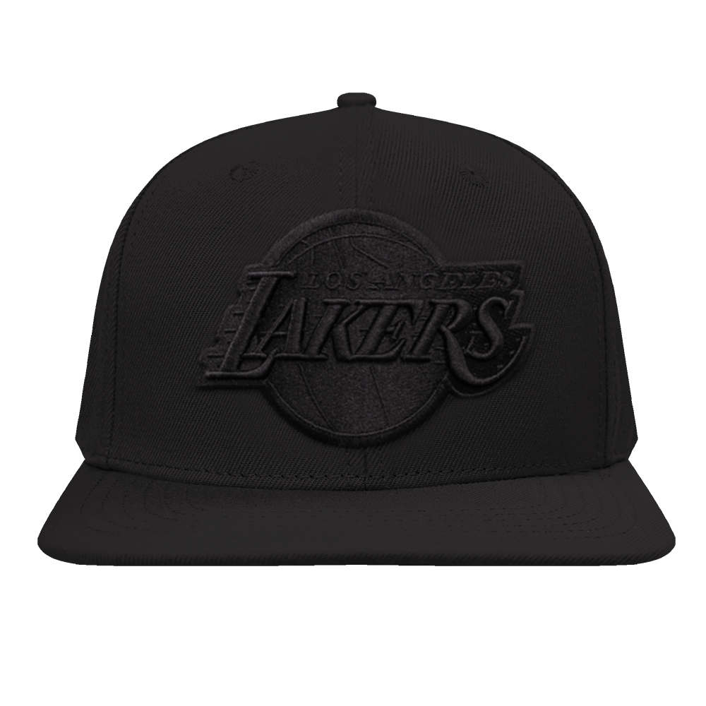 NBA LOS ANGELES LAKERS NEUTRAL WOOL UNISEX SNAPBACK HAT (BLACK)
